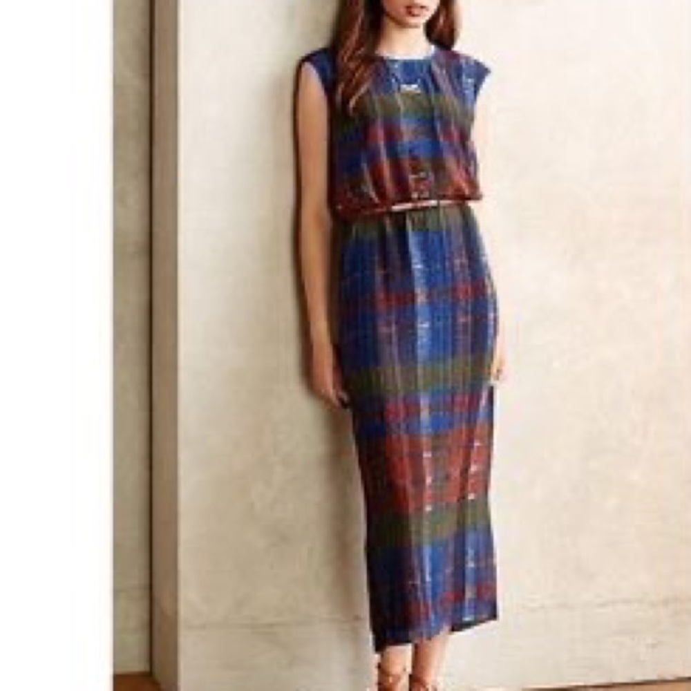 ANTHROPOLOGIE HD IN PARIS ANDAZ SLEEVELESS MAXI DRESS